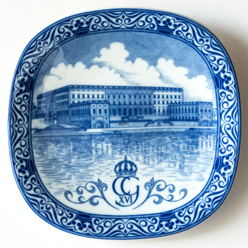 Rörstrand Teller Königliches Schloss Stockholm Schweden 1974