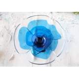 1977 Rosenthal Jahresteller/dish aus Glas, Entwurf Günther Ferdinand Ris (hat eine Absplitterung auf der Rückseite des Fußes)