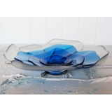 1977 Rosenthal Jahresteller/dish aus Glas, Entwurf Günther Ferdinand Ris (hat eine Absplitterung auf der Rückseite des Fußes)