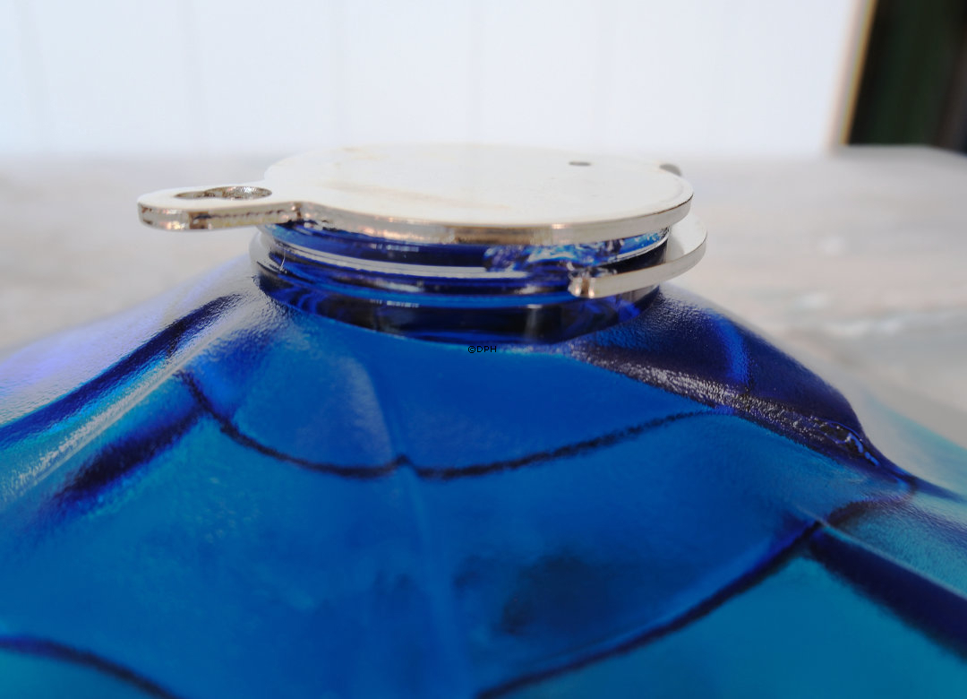 1977 Rosenthal Jahresteller/dish aus Glas, Entwurf Günther Ferdinand Ris (hat eine Absplitterung auf der Rückseite des Fußes)