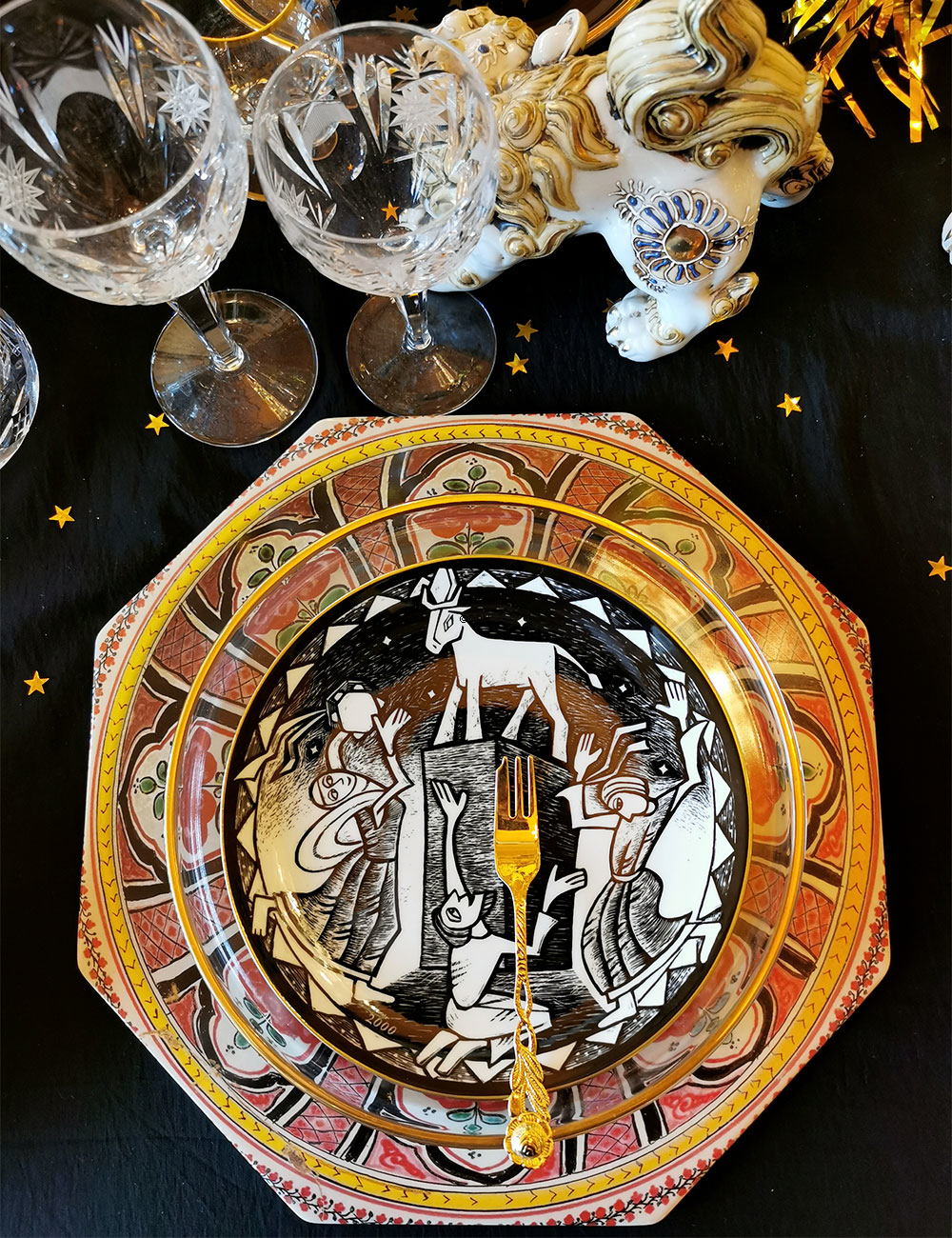 2000 Rörstrand Teller in der Serie Die zehn Gebote