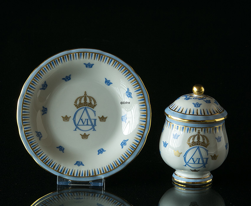 1987 Rörstrand Cremetasse, Gustaf VI Adolf
