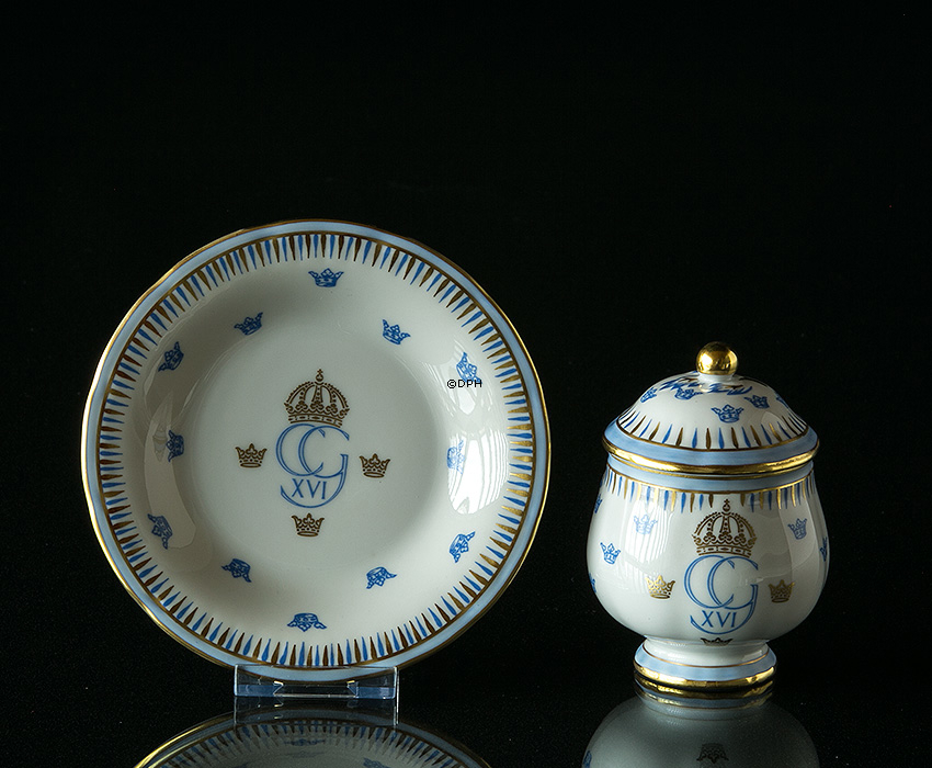 1988 Rörstrand Cremetasse, Carl XVI Gustaf