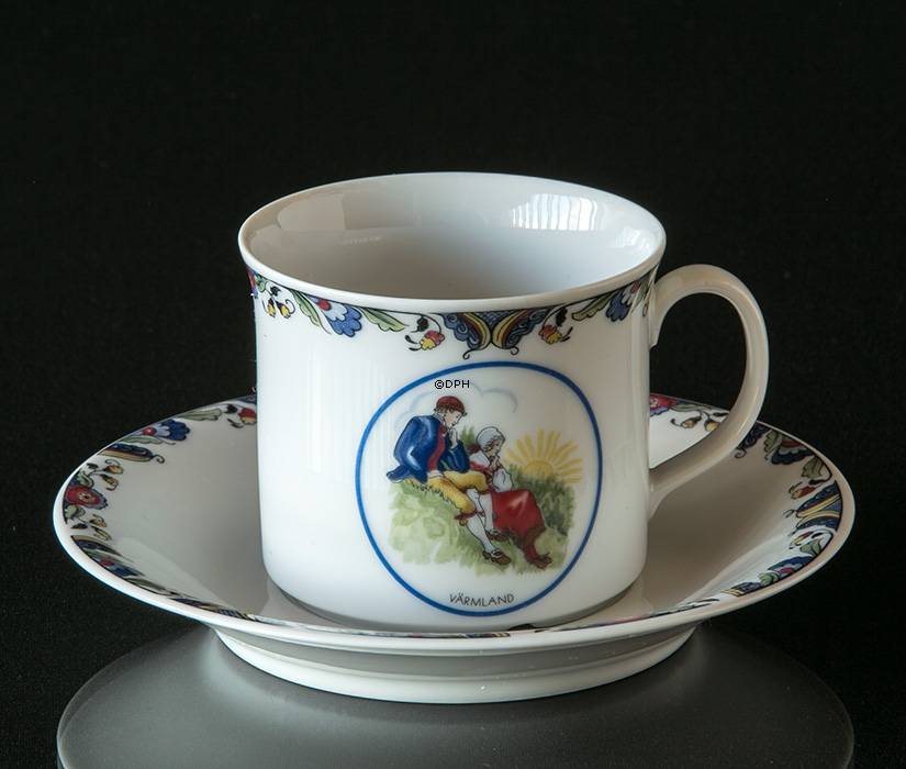 Schwedische Trachten Kaffeetasse Nr. 18 Värmland