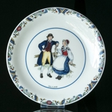 Schwedische Regionaltrachten Kuchenteller Nr. 3 Dalsland