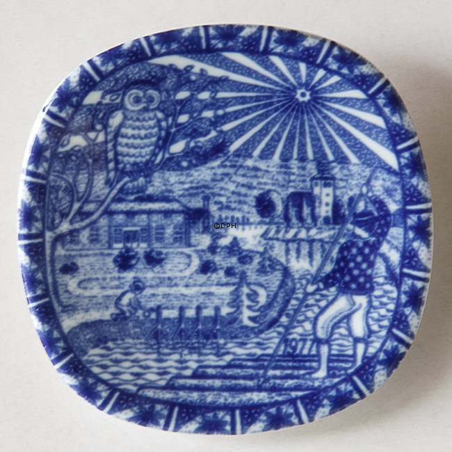 Rörstrand Plaketten, 1973-1977 Satz von 5 Stück.