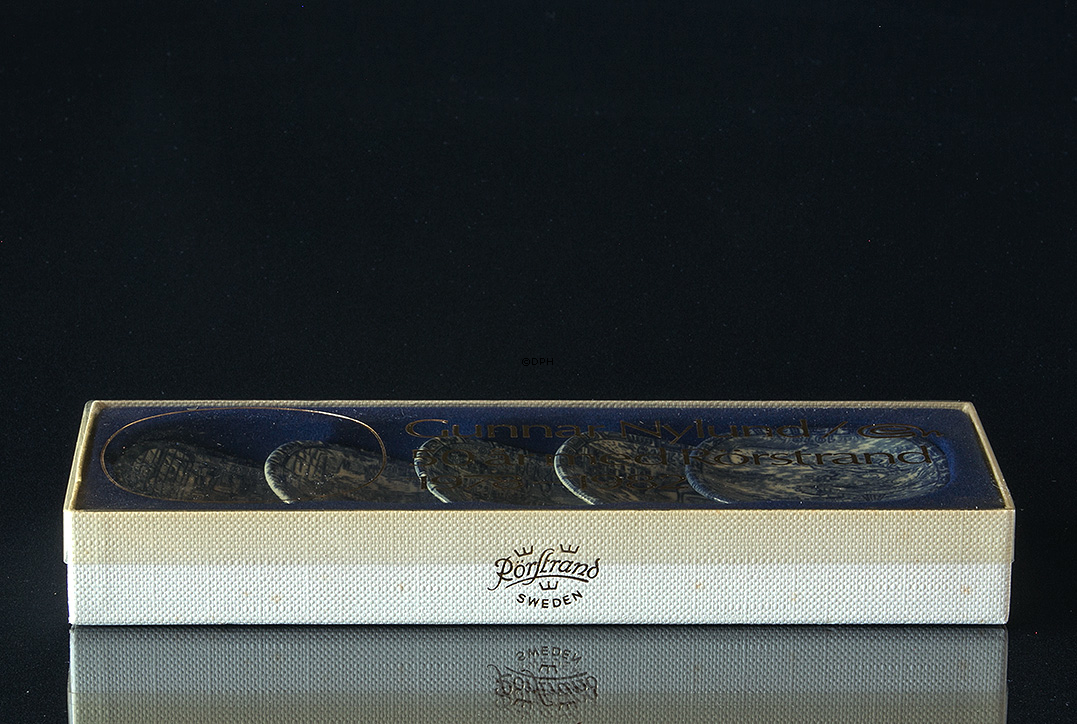 Rörstrand Plaketten, 1978-1982 Satz von 5 Stück