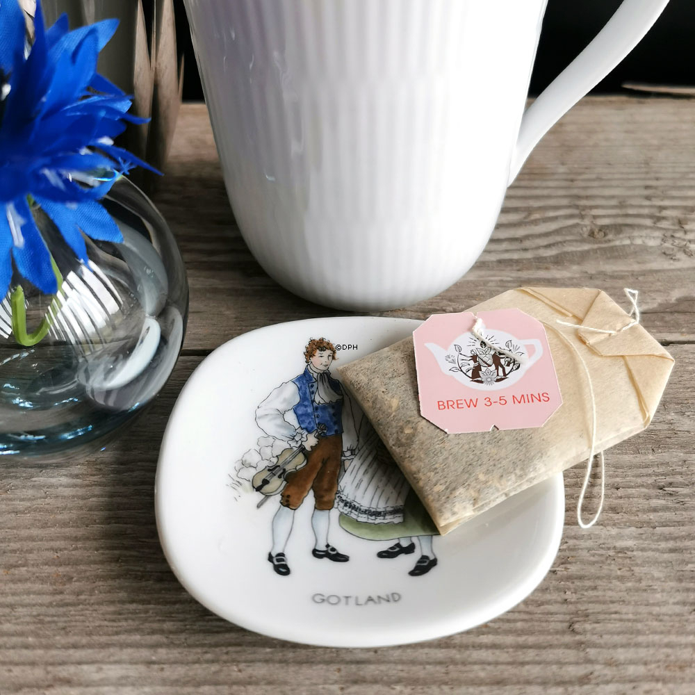 Mini Plakette, Schwedische Regionaltrachten Nr. 4 Gotland