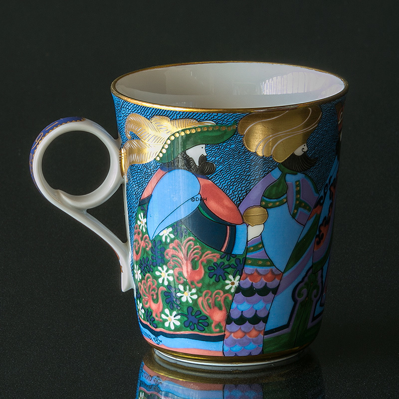 1980 Rörstrand Weihnachtspoesie-Becher, Die Heiligen drei Könige