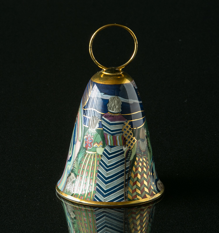 1983 Rörstrand Poesie Weihnachtsglocke, Glanz auf See und Ufer