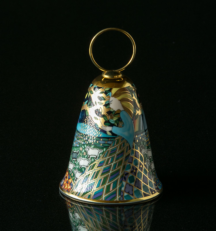 1987 Rörstrand Poesie Weihnachtsglocke, siehe, wie die Nacht flieht