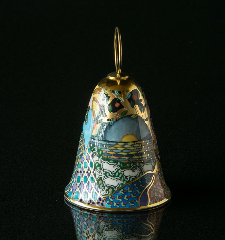 1987 Rörstrand Poesie Weihnachtsglocke, siehe, wie die Nacht flieht