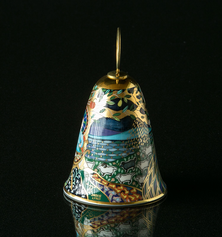 1987 Rörstrand Poesie Weihnachtsglocke, siehe, wie die Nacht flieht