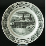 Rörstrand Gedenkteller 1726-1926, grau