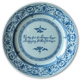 Rörstrand Teller Lycklig färt für Sweriges flagger Ständig gång för Swenska Waggor