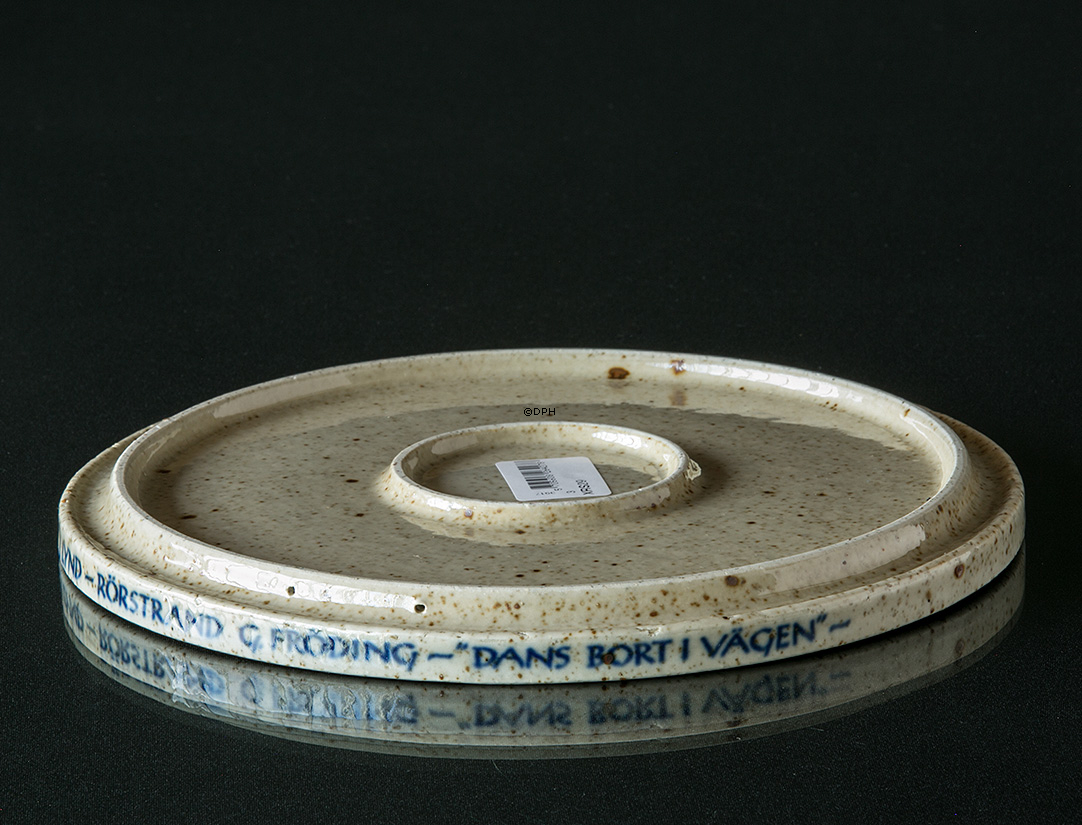 Rörstrand Steingutteller mit Motiv von Tanzpaaren