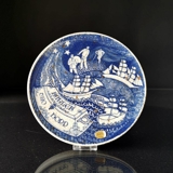 Rörstrand Steingutteller mit Motiv von Glaube, Hoffnung und Liebe