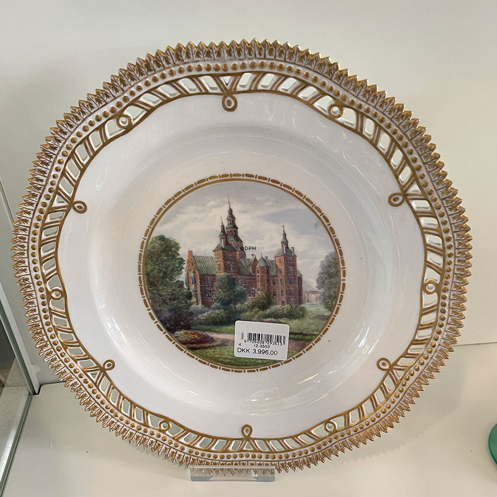 RC Teller / Teller mit Rosenborg mit durchbrochenem Rand