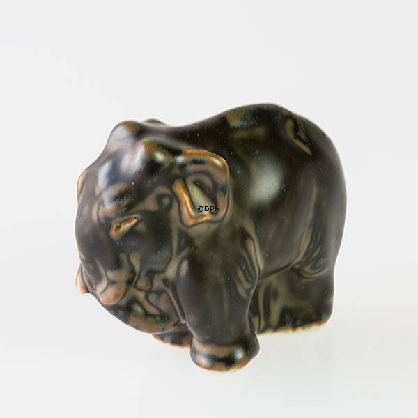 Elefant, Royal Copenhagen Steingut Figur Nr. 20225