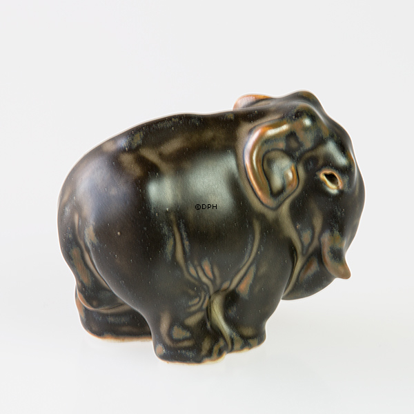 Elefant, Royal Copenhagen Steingut Figur Nr. 20225