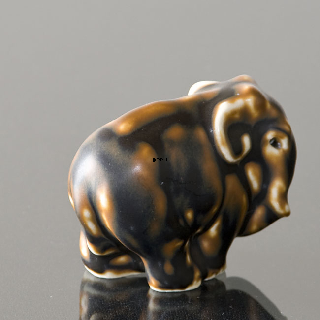 Elefant, Royal Copenhagen Steingut Figur Nr. 20225