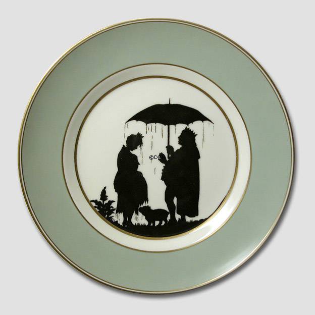 Royal Copenhagen Silhouettenteller Der Schweinehirt