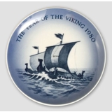 Teller mit Wikingerschiff 1980 - Das Jahr des Wikingers 1980, Royal Copenhagen