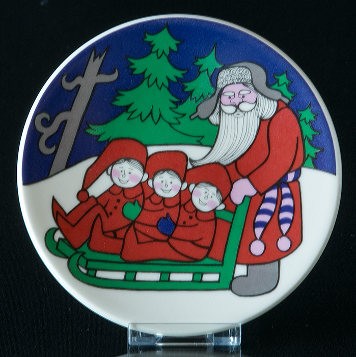 Arabia Weihnachtskarte Plaketten