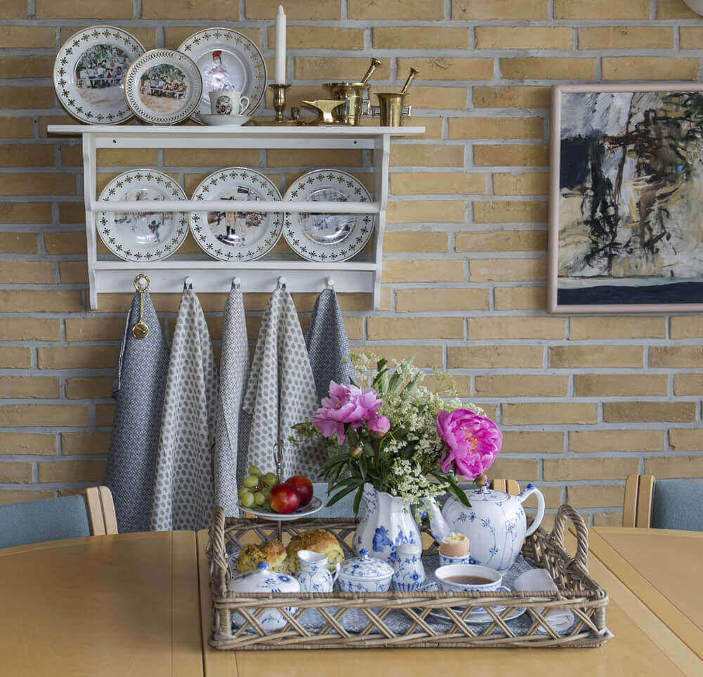 Carl-Larsson-Platten – weiß mit durchbrochenem Rand von Bing & Gröndahl