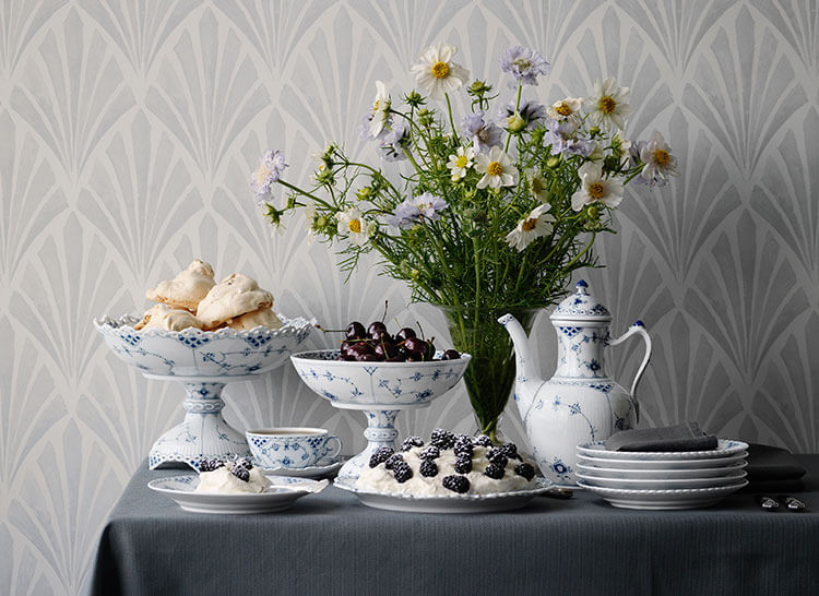 Musselmalet Halvblonde und Helblonde Royal Copenhagen