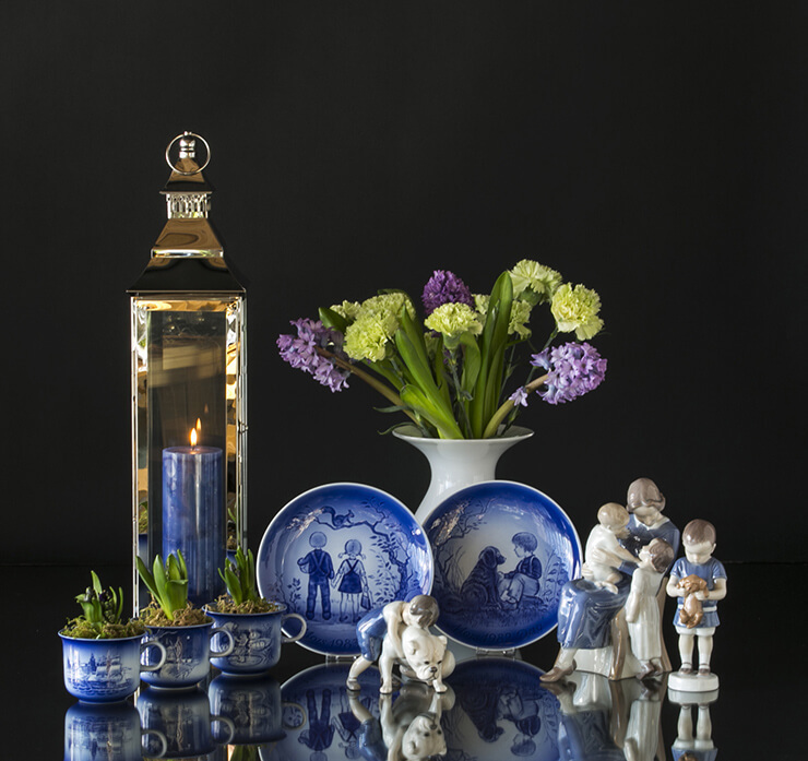 Royal Copenhagen und Bing & Gröndahl Figuren von Kindern, Eltern und Tieren