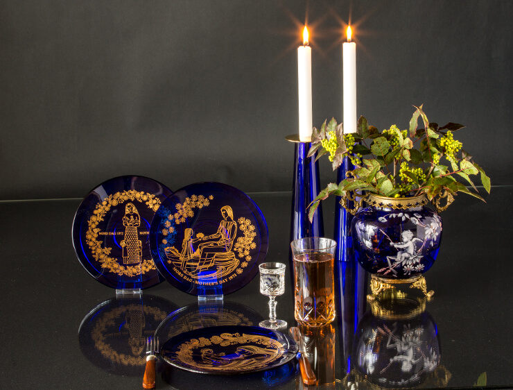 Muttertagsplatten aus Glas