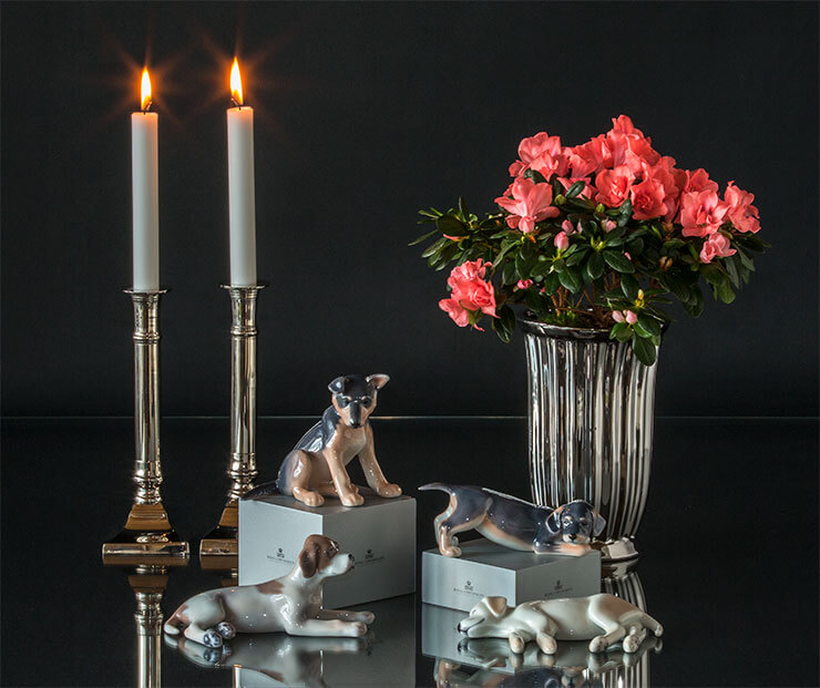 Royal Copenhagen Hundewelpen-Figuren