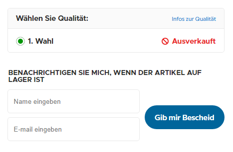 Bei DPH auf die Warteliste zu kommen ist einfach! - Füllen Sie einfach die Felder auf der Produktseite aus.