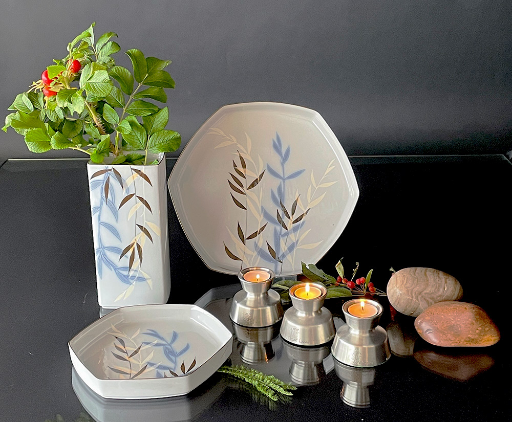 Ivan Weiss hat viele Vasen und Schalen hergestellt, die leicht japanisch inspiriert sind