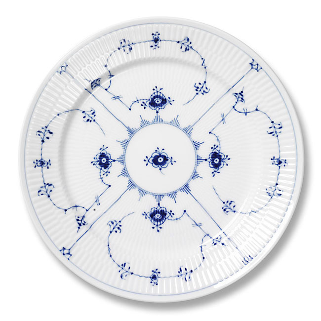 Royal Copenhagen Musselmalet Riflet Teller 19cm