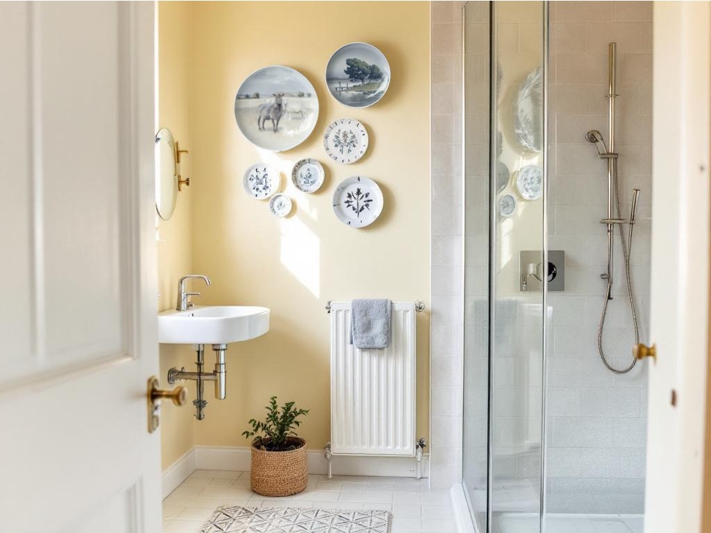 Teller vertragen Feuchtigkeit – ideale Baddeko