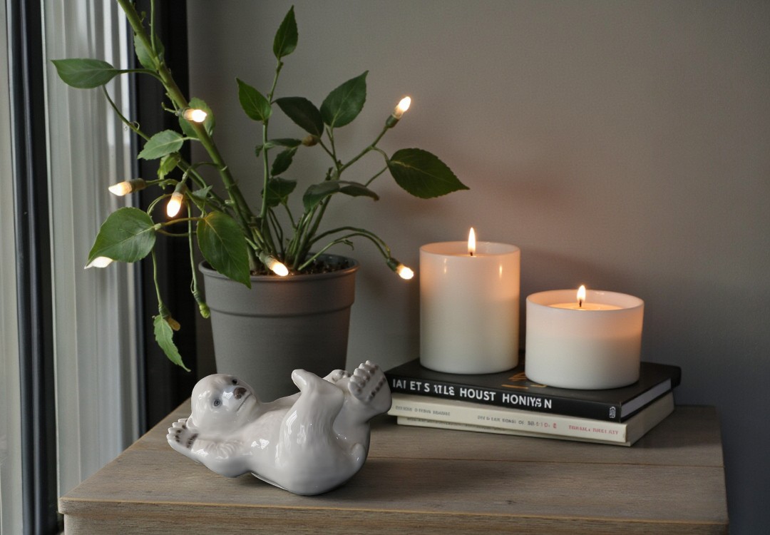 Porzellanfigur eines Eisbärenjungen von Bing & Gröndahl