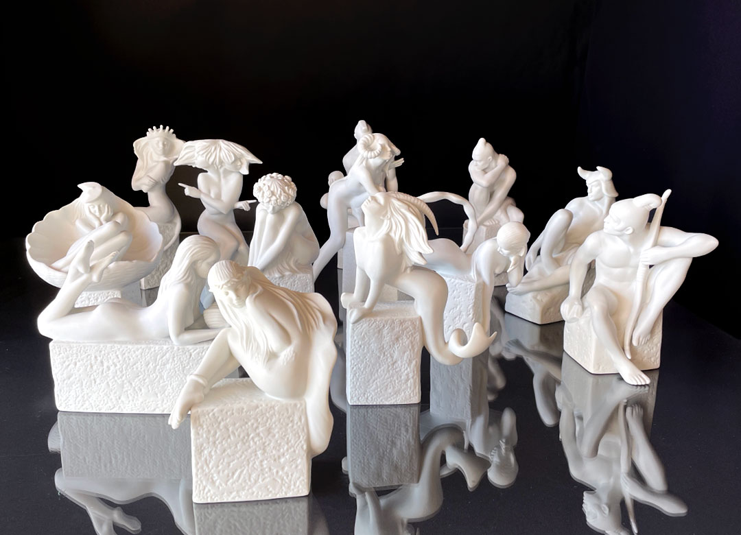 Christel Marott Sternzeichen Skulpturen von Royal Copenhagen