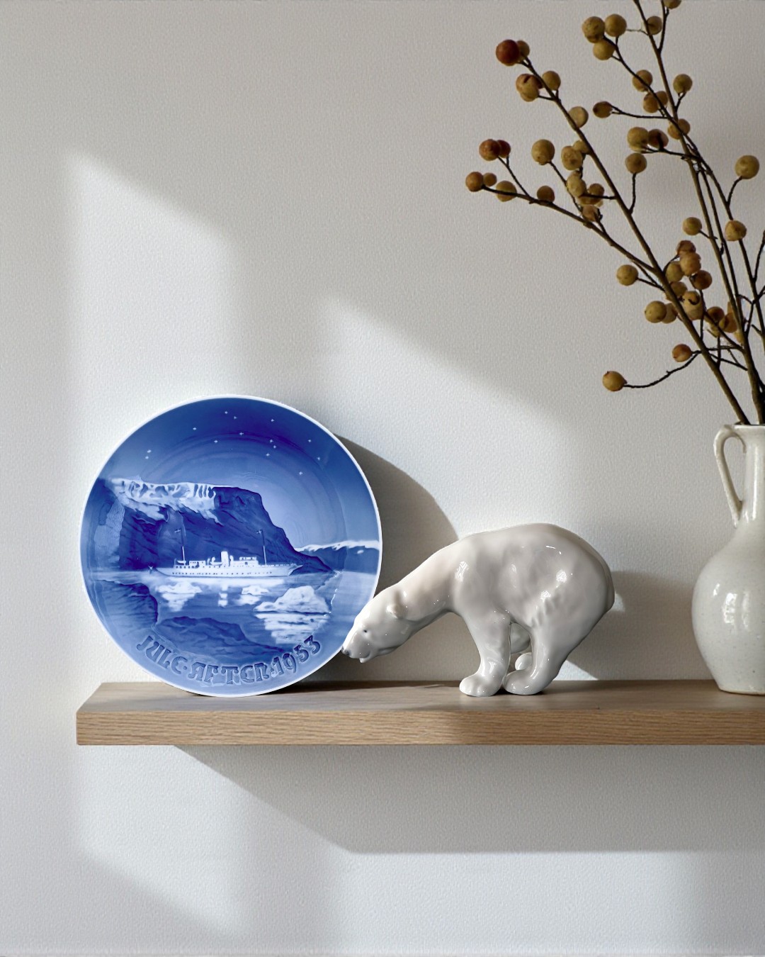 Porzellanfigur eines Eisbären von Royal Copenhagen