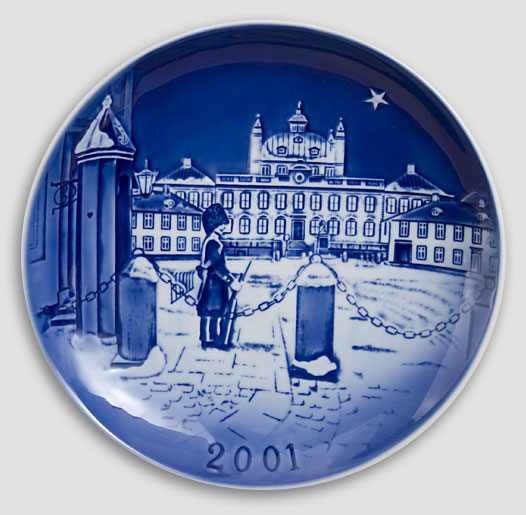 Desiree Dänemark - Weihnachtsteller 2001 Old Copenhagen Blue Hans Christian Andersen Teller 2001
