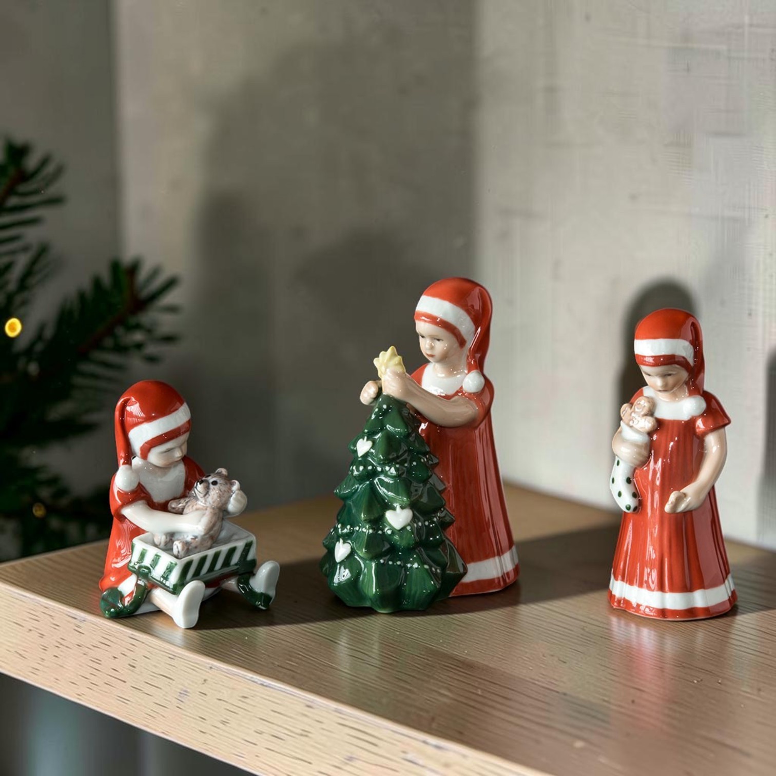 Wichteln, Weihnachtsmann und Engel 